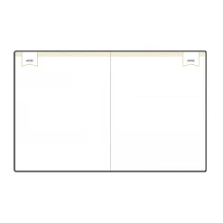 Planning Calendar DD Black FL 8x10 AY26–27 Bookbound