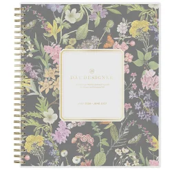Planning Calendar DD Butterfly Garden Black PP 8x10 AY26–27