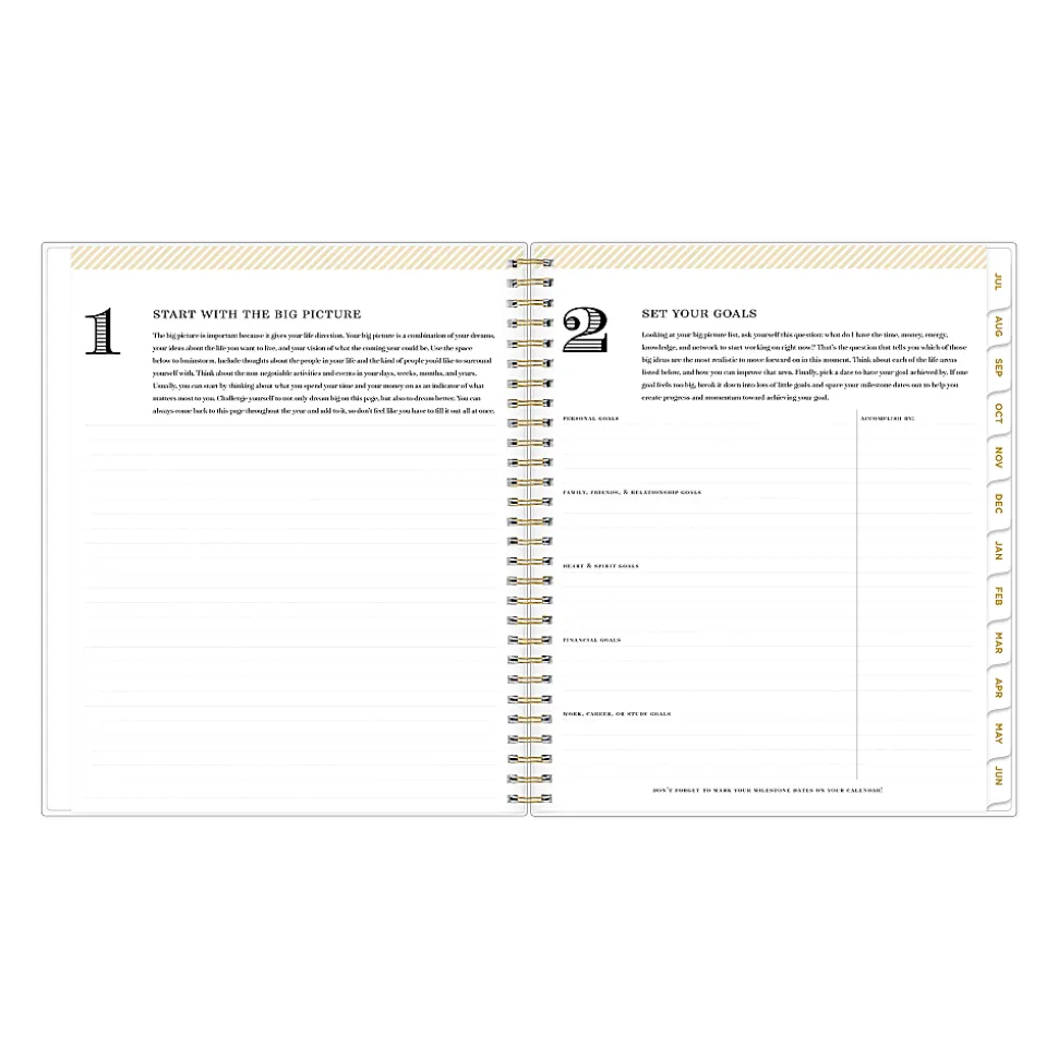 Planning Calendar DD Butterfly Garden Black PP 8x10 AY26–27