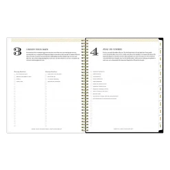 Planning Calendar DD Butterfly Garden Black PP 8.5x11 AY26–27