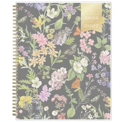 Planning Calendar DD Butterfly Garden Black PP 8.5x11 AY26–27