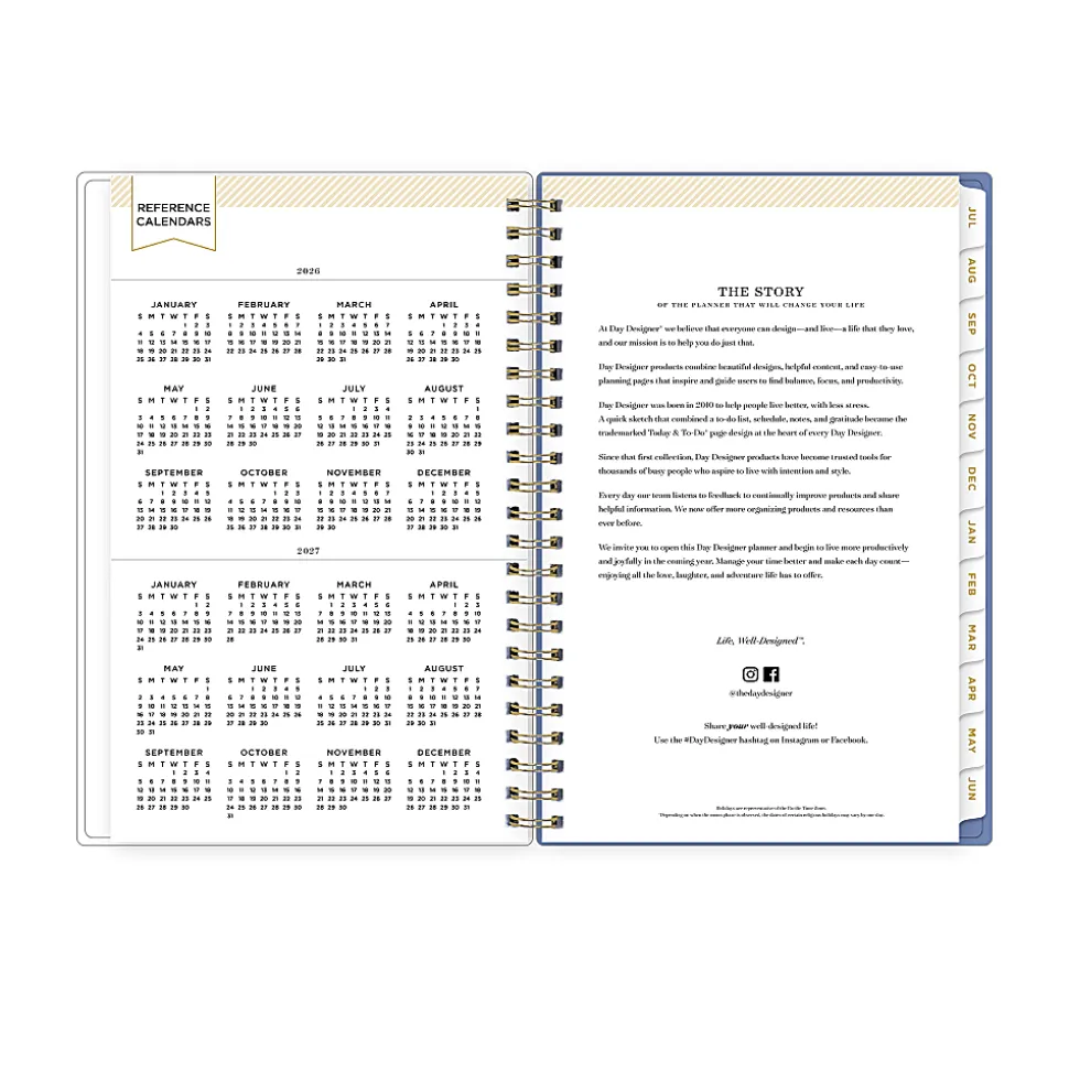 Planning Calendar DD Climbing Floral Blush CYO 5x8 AY26–27