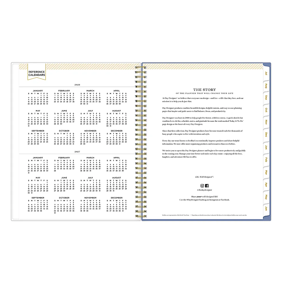Planning Calendar DD Flutter CYO 8.5x11 AY26–27 Weekly/Monthly