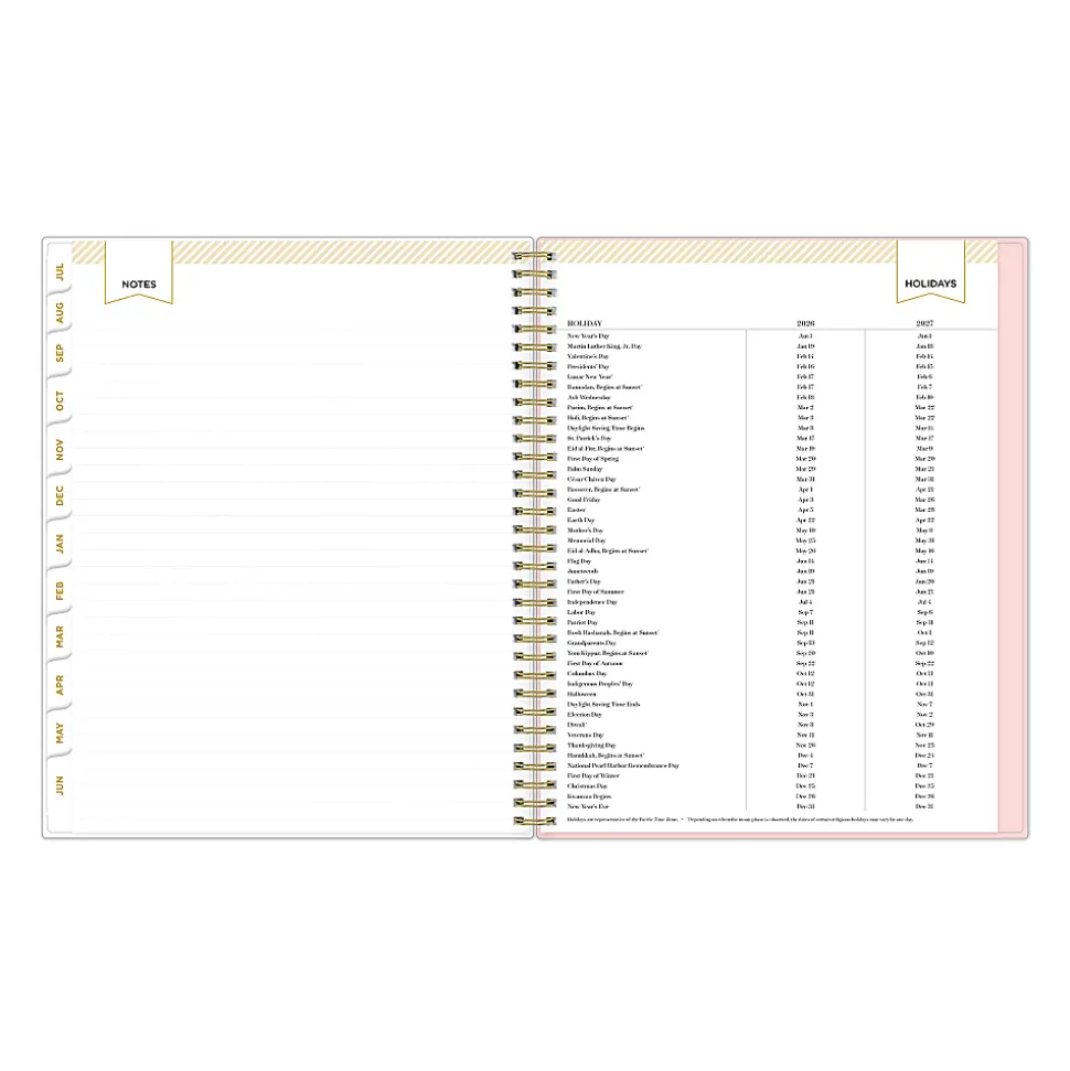 Planning Calendar DD Palmetto Blush PP 8.5x11 AY26–27 W/M