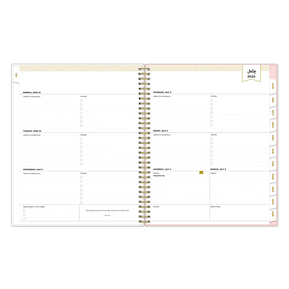 Planning Calendar DD Palmetto Blush PP 8.5x11 AY26–27 W/M