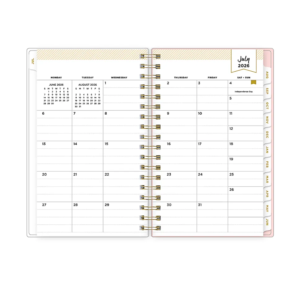 Planning Calendar DD Palmetto Blush PP 3.625x6.125 AY26–27