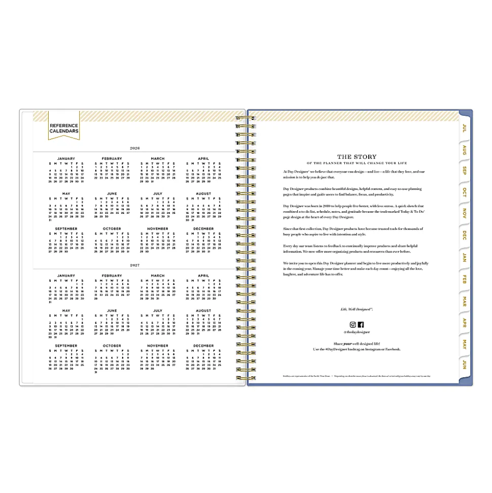Planning Calendar DD Periwinkle PP 8.5x11 AY26–27