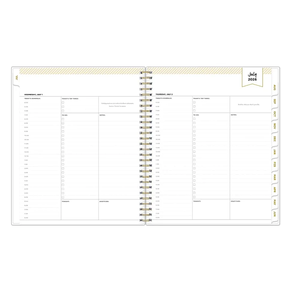 Planning Calendar DD Rugby Stripe Navy PP 8x10 AY26–27 Daily