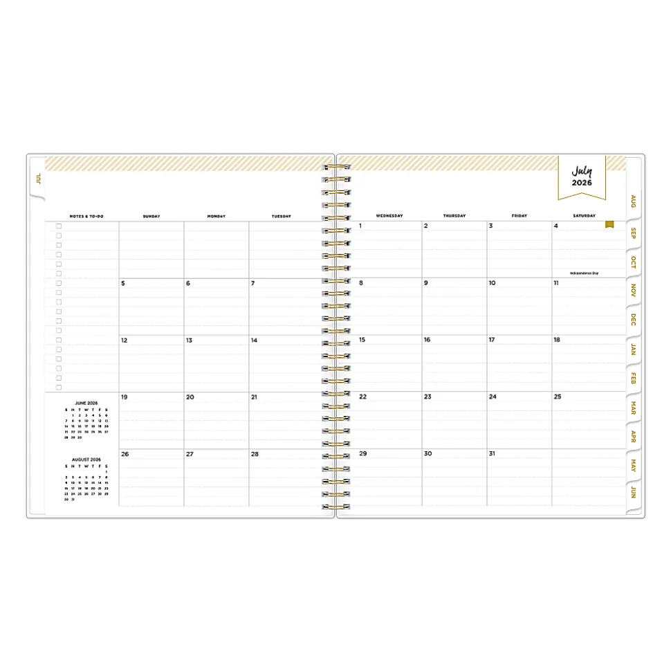 Planning Calendar DD Rugby Stripe Navy PP 8x10 AY26–27 Daily