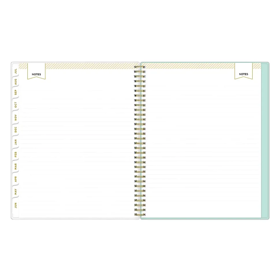 Planning Calendar DD Secret Garden Mint PP 8.5x11 AY26–27 W/M