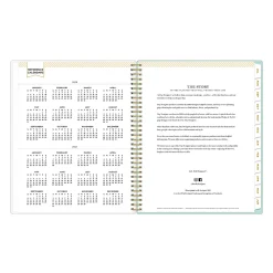 Planning Calendar DD Secret Garden Mint PP 8.5x11 AY26–27 W/M