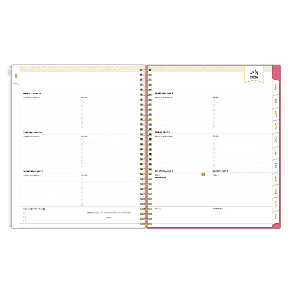Planning Calendar DD Serenity Tile Terra PP Zip 8.5x11 AY26–27