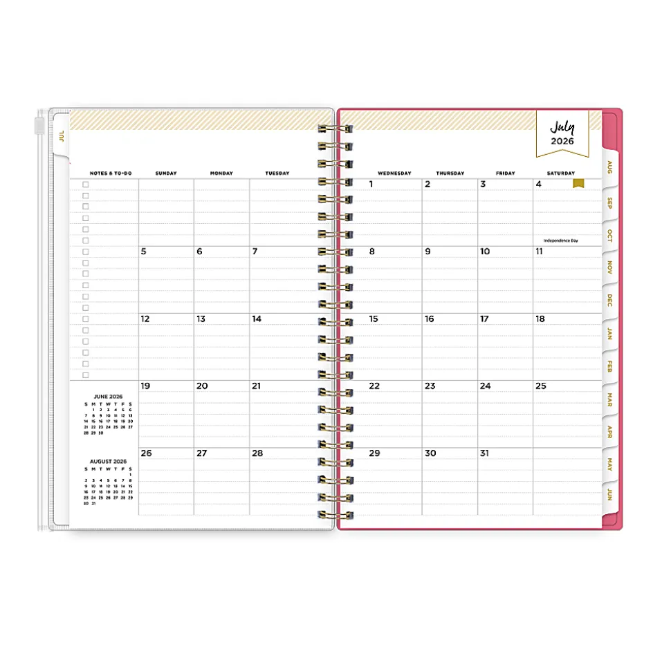 Planning Calendar DD Serenity Tile Terra PP Zip 5x8 AY26–27