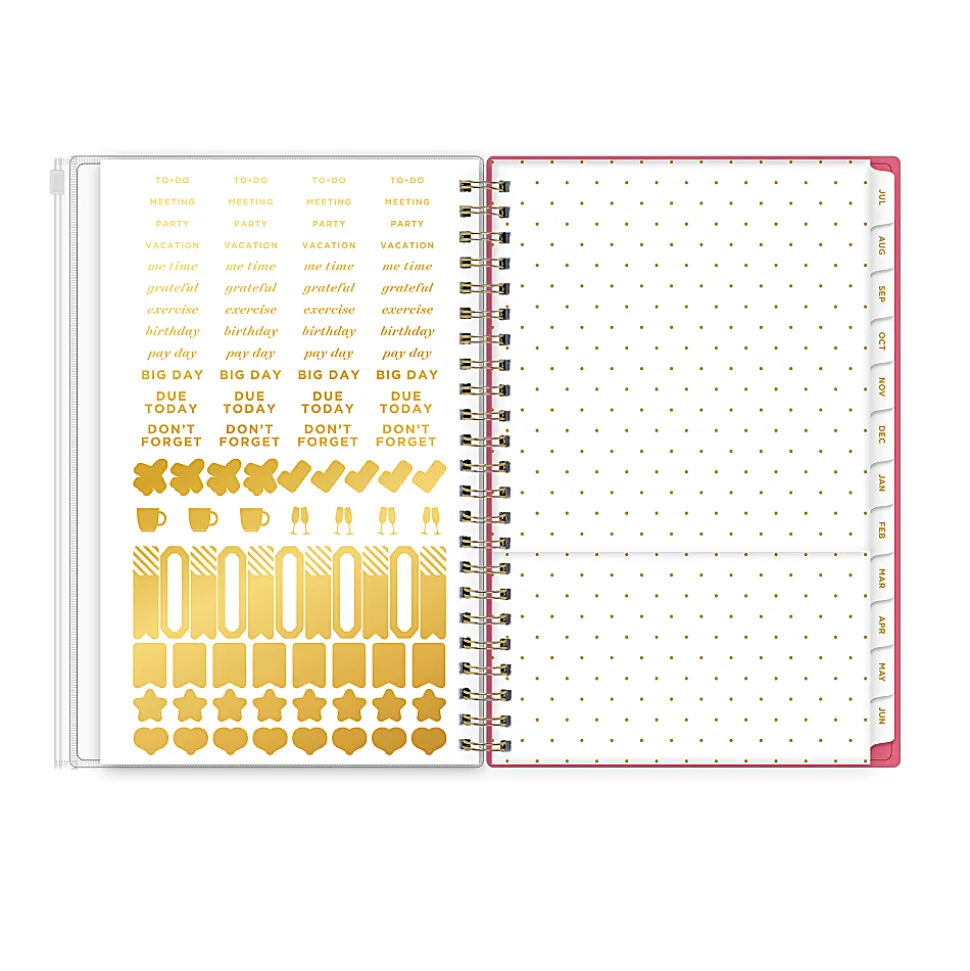 Planning Calendar DD Serenity Tile Terra PP Zip 5x8 AY26–27
