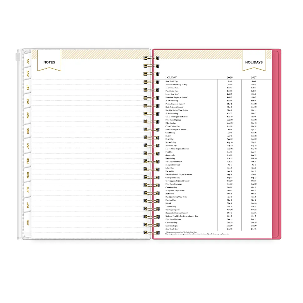 Planning Calendar DD Serenity Tile Terra PP Zip 5x8 AY26–27