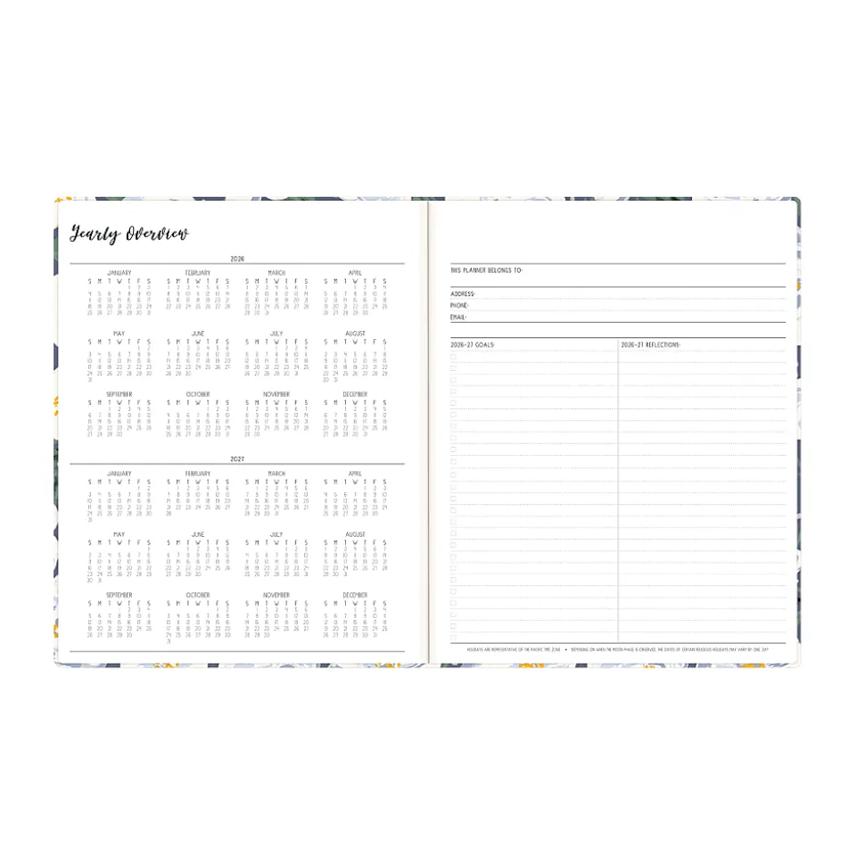 Planning Calendar IPC Celine Navy Matte 8x10 AY26–27