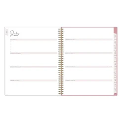 Planning Calendar RP Peony PP 8.5x11 AY26–27 Weekly/Monthly