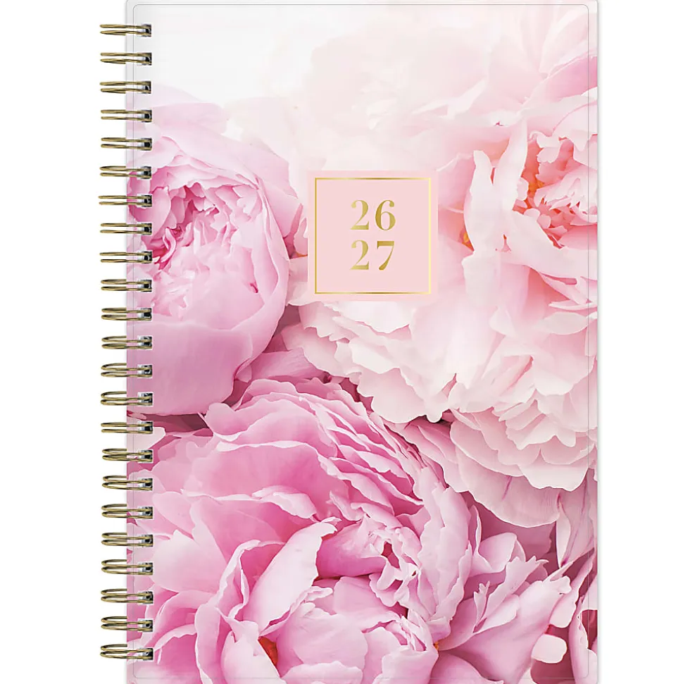 Planning Calendar RP Peony PP 5x8 AY26–27 Weekly/Monthly