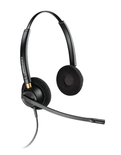 Plantronics® EncorePro Binaural Over-The-Head Headset, HW520, Black, 89434-01