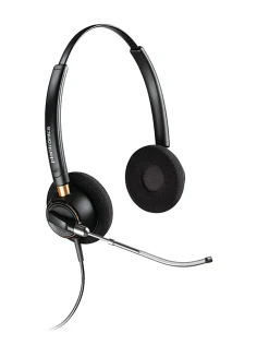 Plantronics® EncorePro Binaural Over-The-Head Headset, HW520V, Black, 89436-01