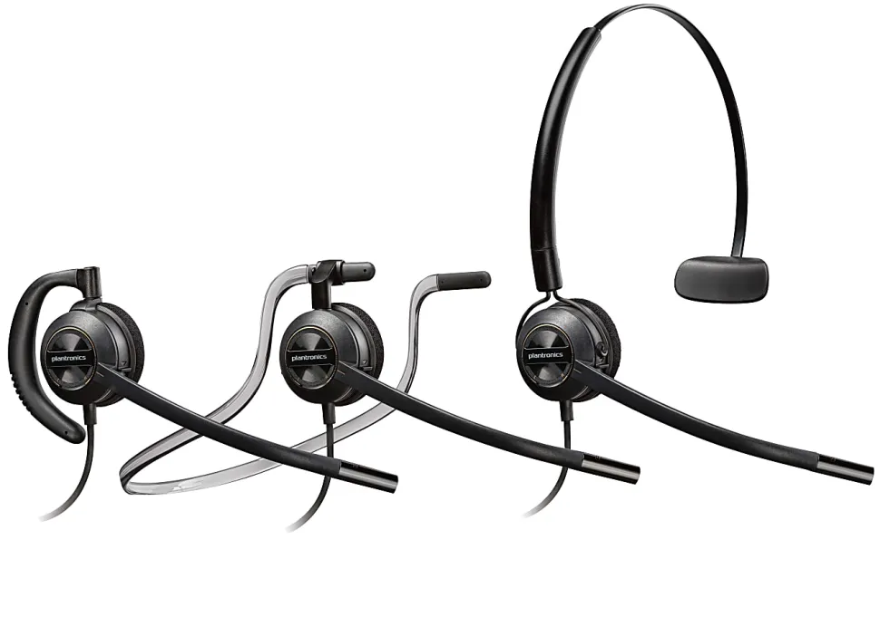 Plantronics® EncorePro HW540 3-In-1 Convertible Office Phone Headset, 88828-01