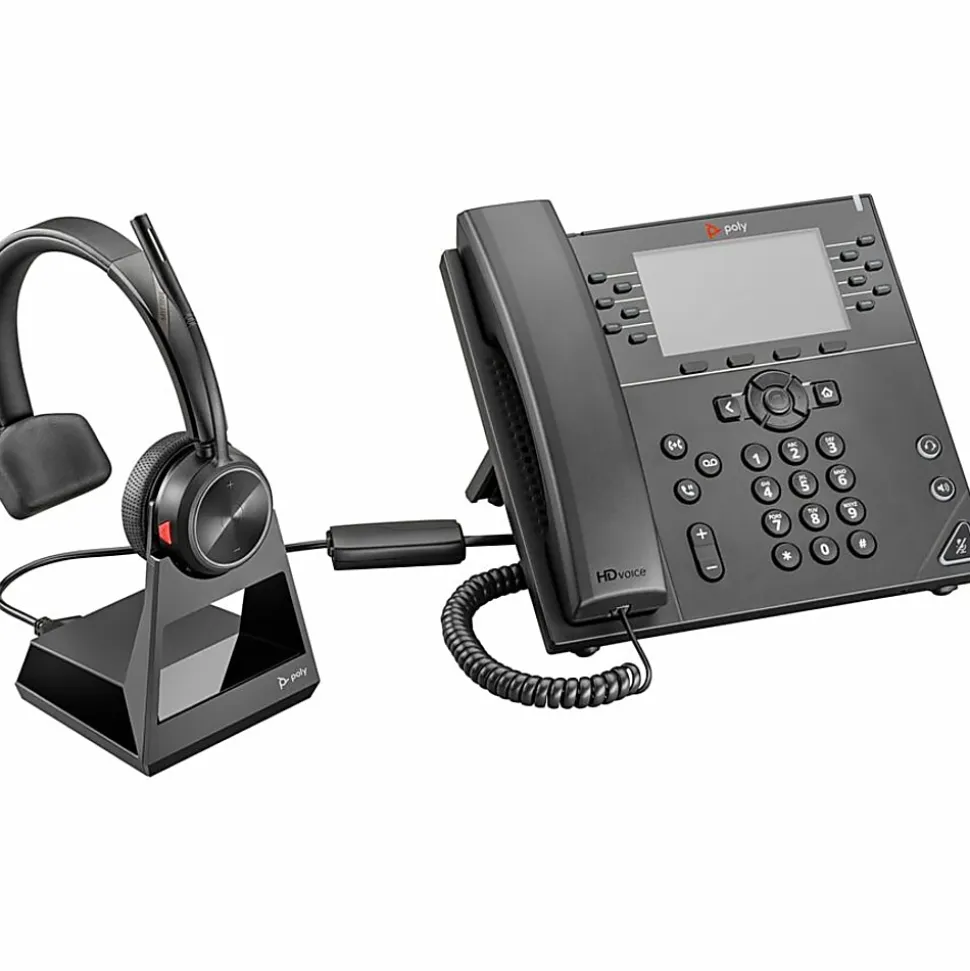 Plantronics® Savi 7210 Office Wireless Headset, Black, 213010-01