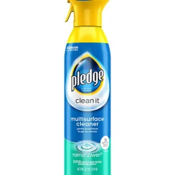Pledge® Multi-Surface Everyday, Rainshower, 9.7 oz Aerosol Spray, 6/Carton
