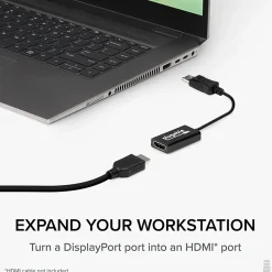 Plugable Active DisplayPort to HDMI Adapter - Connect any DisplayPort-Enabled PC or Tablet to an HDMI Enabled Monitor, TV or Projector  - DPHDMI