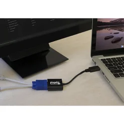 Plugable DisplayPort to VGA Adapter - Active DP/DP to VGA Converter - Compatible with Desktops, Projectors, PC with DP - DPMVGAF