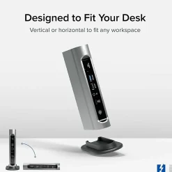 Plugable 16-in-1 Thunderbolt 4 Dock with 100W Charging, 4K Quad Monitor Setup - TBT4UDZ