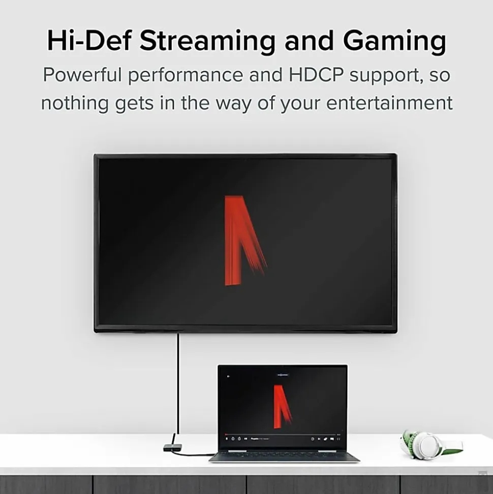 Plugable USB C to HDMI Adapter for Dual Monitors 4K 60Hz, Driverless - USBCMSTH2