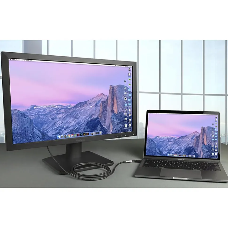 Plugable USB C to VGA Cable - Connect Your USB-C or Thunderbolt 3 Laptop to VGA Displays up to 1920x1080@60Hz - Plugable USB C to VGA Cable