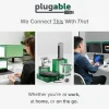 Plugable USB4 Hub 5-in-1 Thunderbolt 4 Hub With 60W Charging, Single 8K Or Dual 4K Display