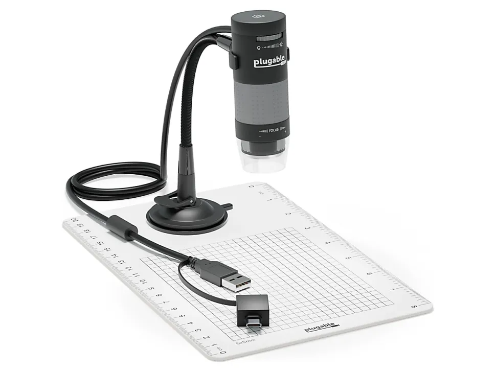 Plugable USB2-MICRO-250X - Microscope - color - 2 MP - 1600 x 1200 - USB 2.0