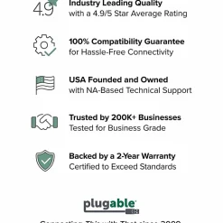 Plugable USB 3.0 Transfer Cable, Unlimited Use, Transfer Data Between 2 Windows PC's - - USB3TRAN