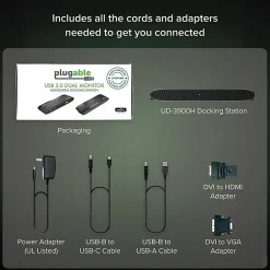 Plugable USB 3.0 Universal Laptop Docking Station  - UD3900H