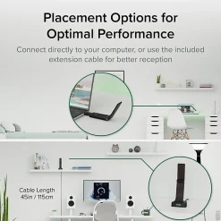 Plugable WiFi 6 USB WiFi Adapter for Desktop PC and Laptops, AX1800 USB 3.0 and USB C - Wireless Adapter with 2.4 GHz + 5GHz Dual Band Connection