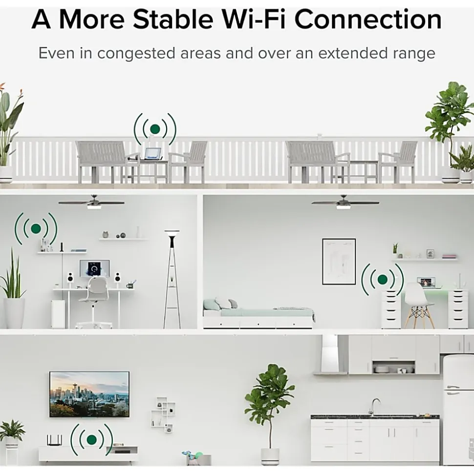 Plugable WiFi 6 USB WiFi Adapter for Desktop PC and Laptops, AX1800 USB 3.0 and USB C - Wireless Adapter with 2.4 GHz + 5GHz Dual Band Connection