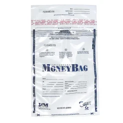 PM™ Company Clear Disposable Plastic Deposit Bags, 9" x 12", Pack Of 100