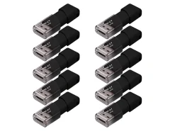 PNY Attache 3 USB 2.0 Flash Drives, 16GB, Black, Pack Of 10 Flash Drives
