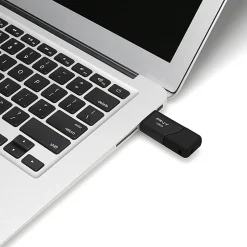 PNY Attaché 3 USB 2.0 Flash Drives, 128GB, Black, Pack Of 5 Drives