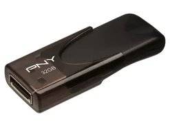 PNY Attaché 4 USB 2.0 Flash Drives, 32GB, Black, Pack Of 5 Drives