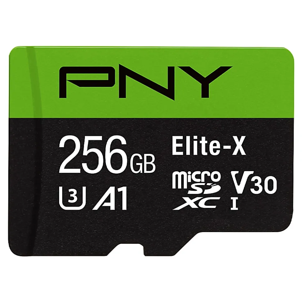 PNY Elite-X Class 10 U3 V30 microSDXC Flash Memory Card, 256GB