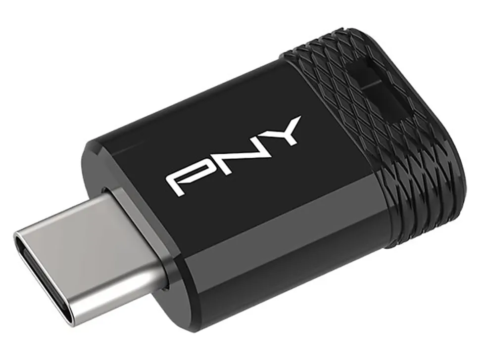 PNY Elite-X Fit Type-C USB 3.2 Flash Drive, 64GB, Black