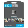PNY Elite-X Fit USB 3.1 Flash Drive, 512GB, Black/Gray - 200MB/s