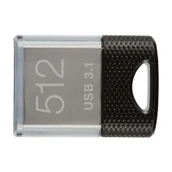 PNY Elite-X Fit USB 3.1 Flash Drive, 512GB, Black/Gray - 200MB/s