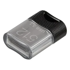 PNY Elite-X Fit USB 3.1 Flash Drive, 512GB, Black/Gray - 200MB/s