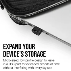 PNY Elite-X Fit USB 3.1 Flash Drive, 512GB, Black/Gray - 200MB/s