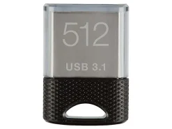 PNY Elite-X Fit USB 3.1 Flash Drive, 512GB, Black/Gray - 200MB/s