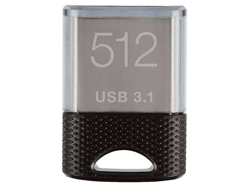 PNY Elite-X Fit USB 3.1 Flash Drive, 512GB, Black/Gray - 200MB/s